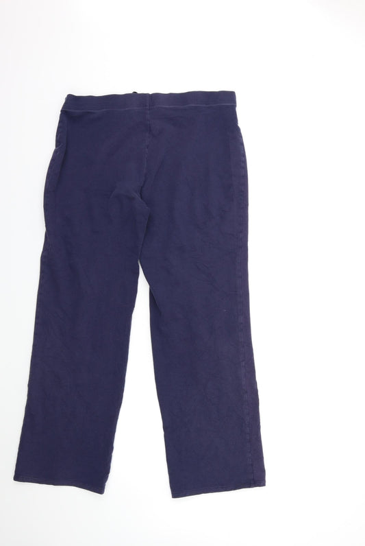 Marks and Spencer Womens Blue Trousers Size 14 L30 in