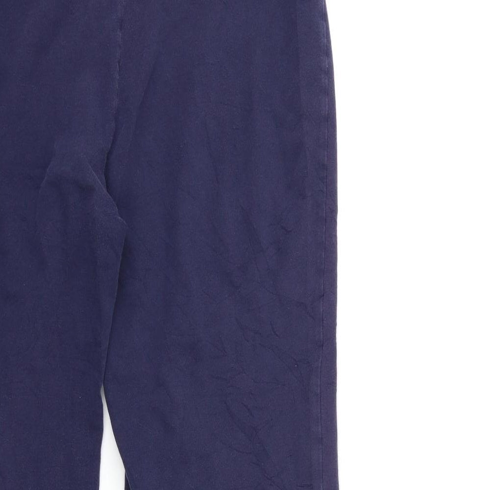 Marks and Spencer Womens Blue Trousers Size 14 L30 in