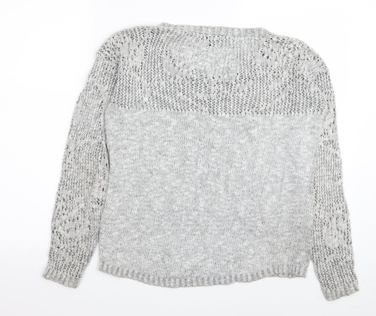 Warehouse Womens Grey Pullover Jumper Size 8
