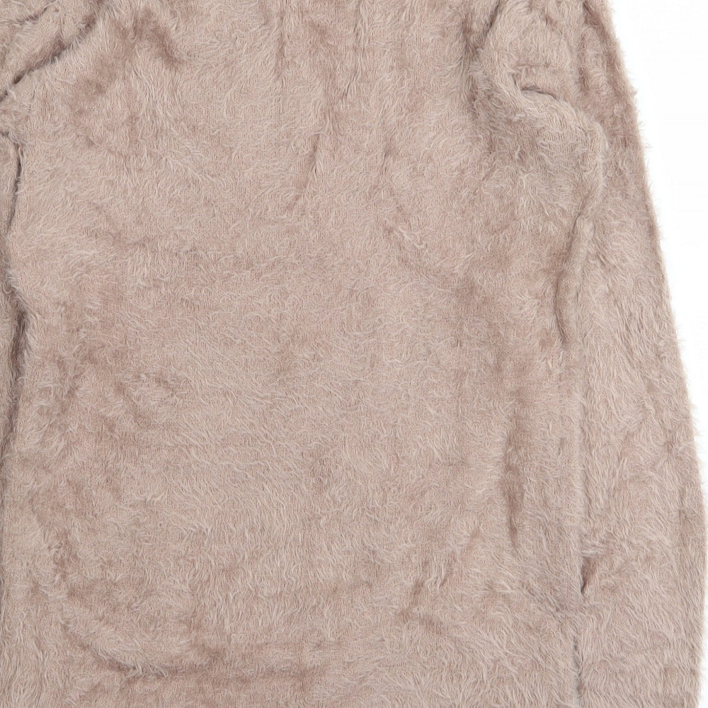 buisdaei Womens Beige Pullover Jumper Size M