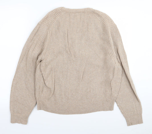 uuu Womens Beige Pullover Jumper Size M
