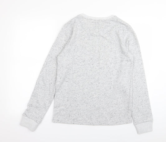 nocozo Mens Grey Polka Dot Pullover Jumper Size M