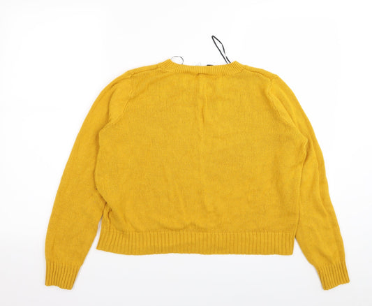 Divided by H&M Womens Yellow Pullover Jumper Size M
