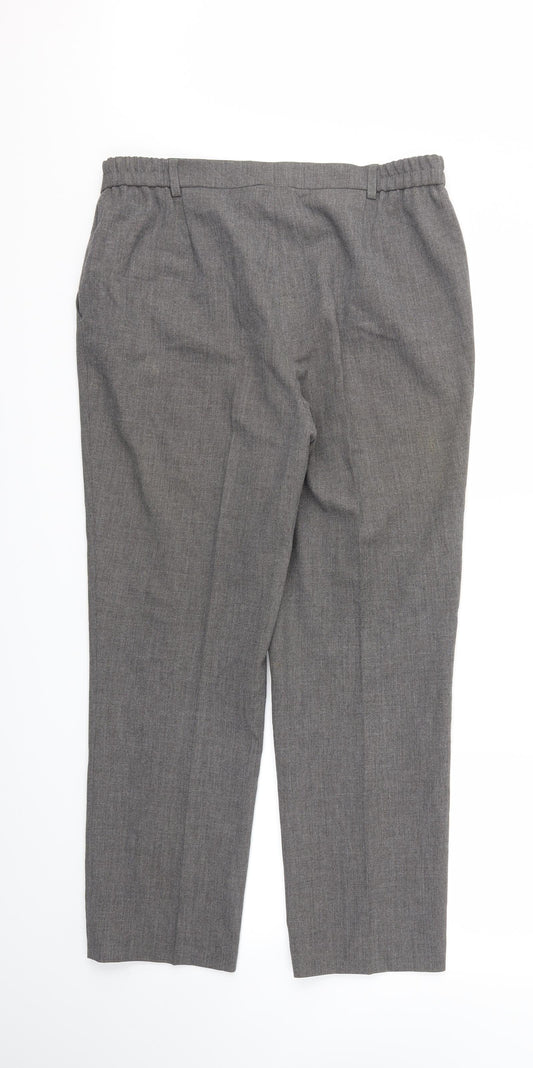 Preworn Womens Grey Trousers Size 34 L27 in