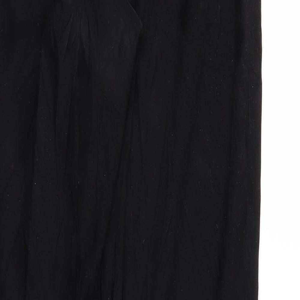 Preworn Womens Black Trousers Size 30 in L28 in