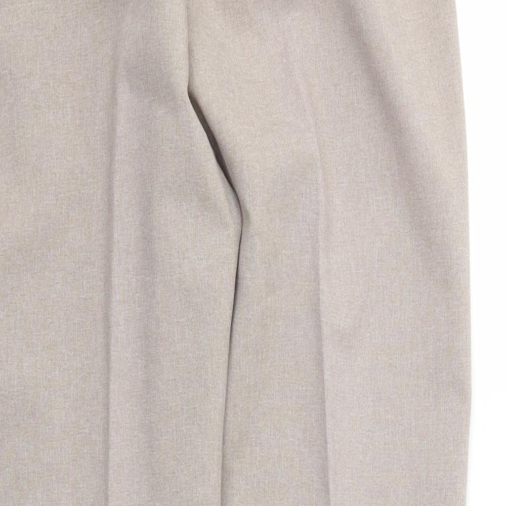 Preworn Womens Brown Trousers Size 12 L26 in - Stretch waistband