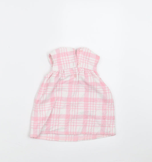 George Girls Pink Check Fit & Flare Size 3-6 Months
