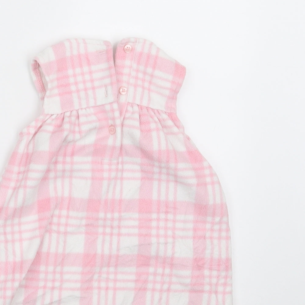George Girls Pink Check Fit & Flare Size 3-6 Months