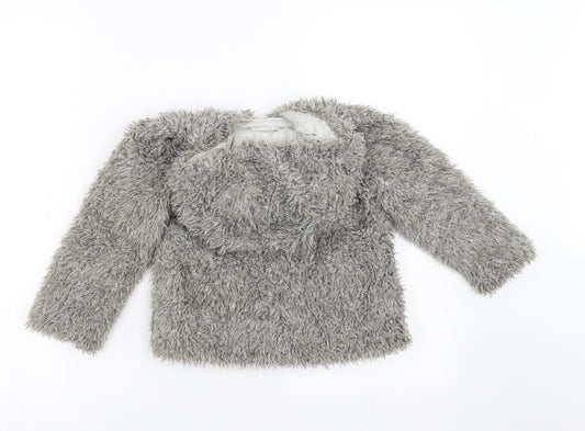 NEXT Girls Grey Jacket Size 3-4 Years