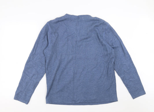 Cutting Edge Mens Blue Pullover Jumper Size L - stripes