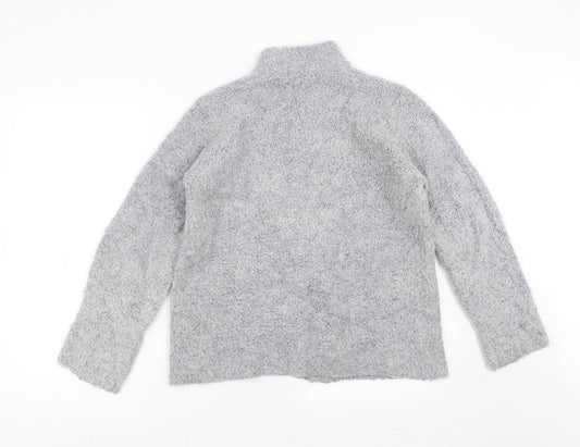 EWM Womens Grey Full Zip Jumper Size M