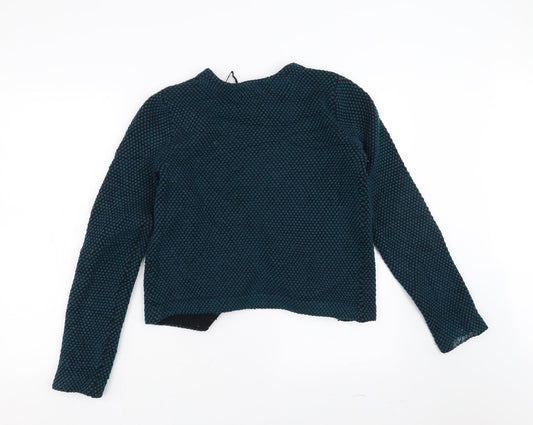 ASOS Womens Green Geometric Cardigan Jumper Size S