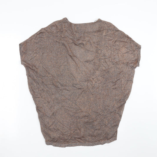 NEXT Womens Brown Pullover Jumper Size L - bronze colour