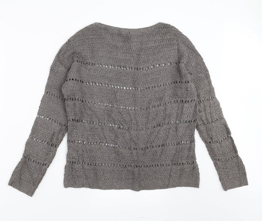 Monsoon Womens Grey Pullover Jumper Size 10