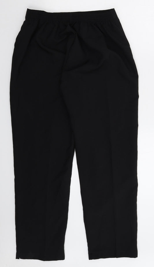 Preworn Womens Black Trousers Size 18 L27 in