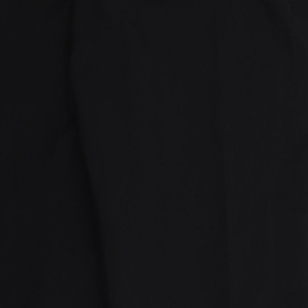 Preworn Womens Black Trousers Size 18 L27 in