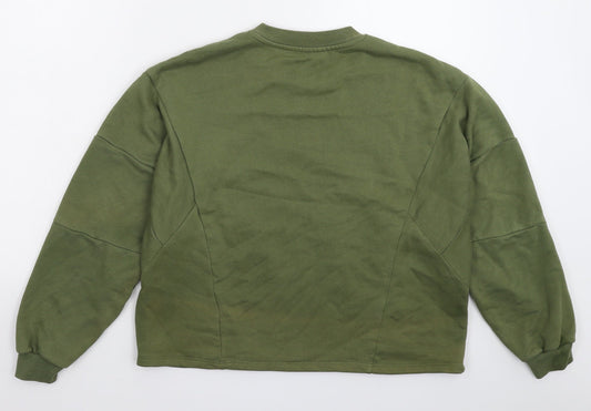 George Womens Green Pullover Sweatshirt Size M