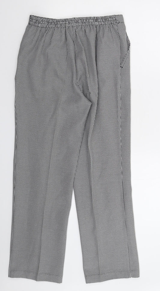 Damart Womens Multicoloured Houndstooth Trousers Size 10 L29 in