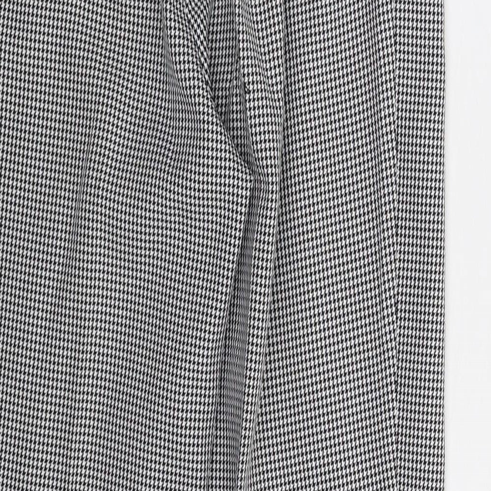 Damart Womens Multicoloured Houndstooth Trousers Size 10 L29 in