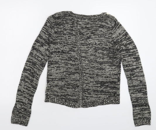 Aphorism Womens Grey Knit Pullover Jumper Size M