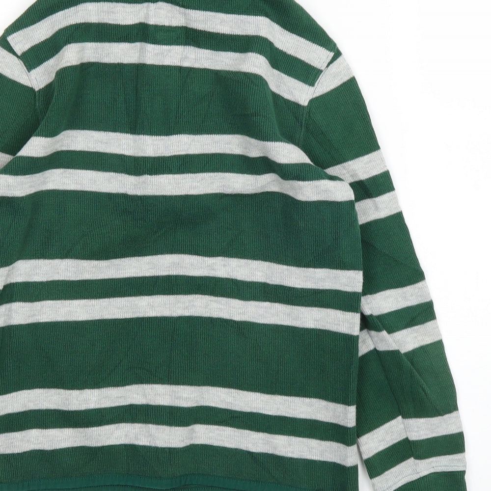 Gap Boys Green Striped Pullover Jumper Size S