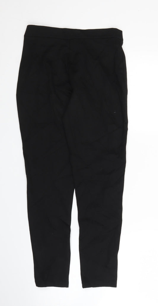 M&S Girls Black Carrot Trousers Size 11 Years