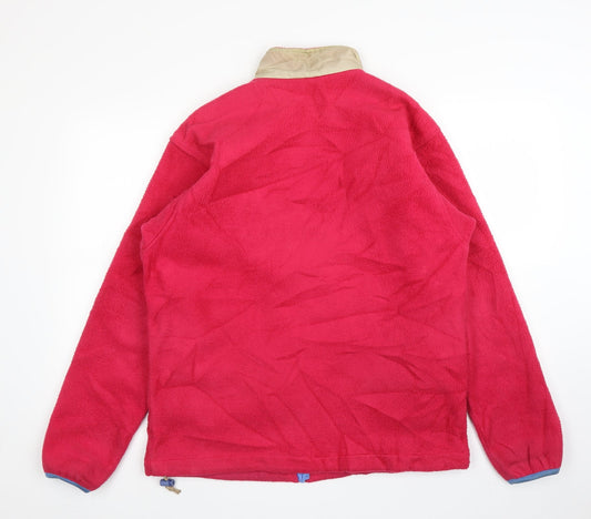 Lowe Womens Pink Fleece Jacket Coatigan Size L