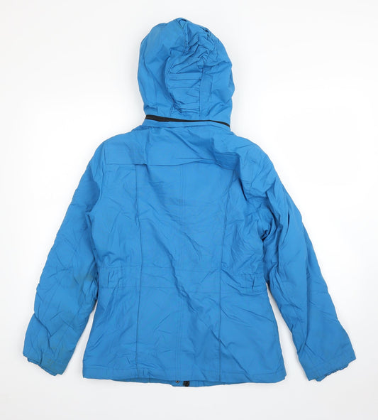 Per Una Womens Blue Windbreaker Coat Size S