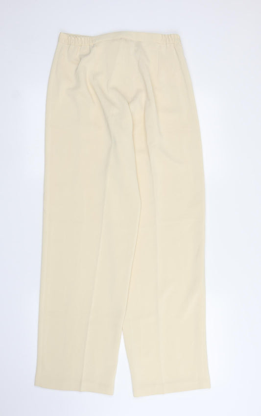 Fashion Plus Womens Beige Trousers Size 14 L30 in