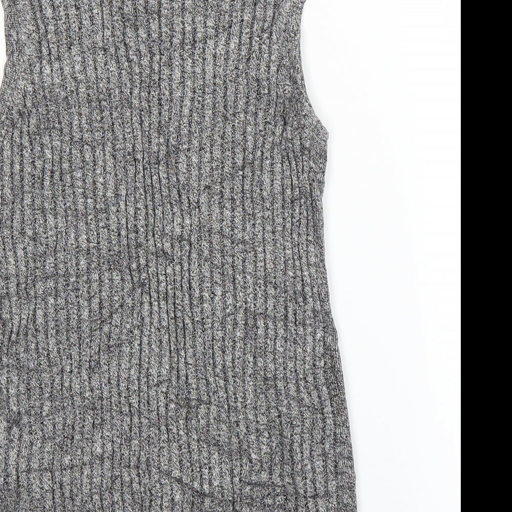 M&S Womens Grey Basic Blouse Size 8