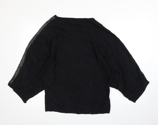NEXT Womens Black Pullover Jumper Size XS