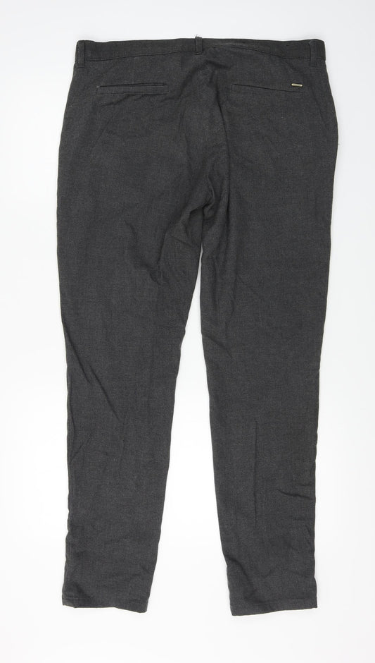 Zara Womens Grey Trousers Size 36 in L27 in