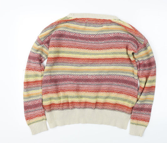 Lois Womens Pink Pullover Jumper Size M
