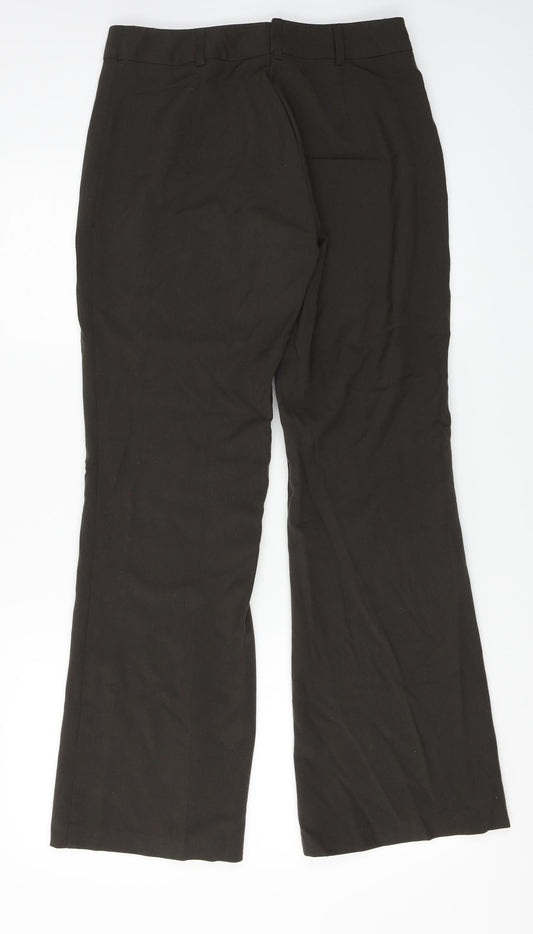 Marks and Spencer Womens Brown Trousers Size 12 L24 in