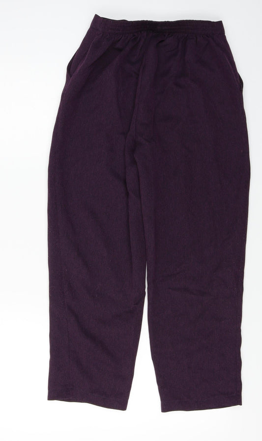 the nicole lewis collection Womens Purple Trousers Size 12 L22 in