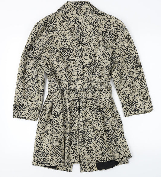 Atmosphere Womens Beige Argyle/Diamond Jacket Coat Size 12