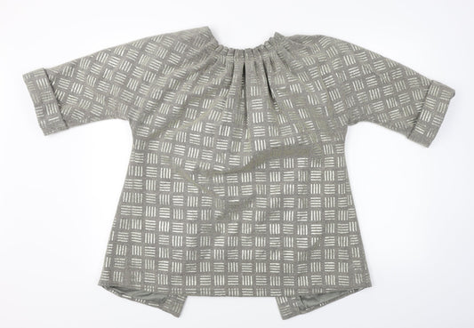 Lauren Moffatt Womens Brown Cardigan Jumper Size M
