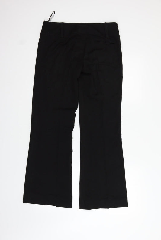 Topshop Womens Black Trousers Size 10 L30 in
