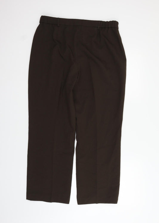 Classics Womens Brown Trousers Size 16 L24 in