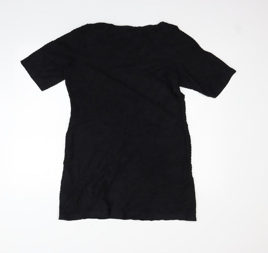 Dorothy Perkins Womens Black Houndstooth Fit & Flare Size 14