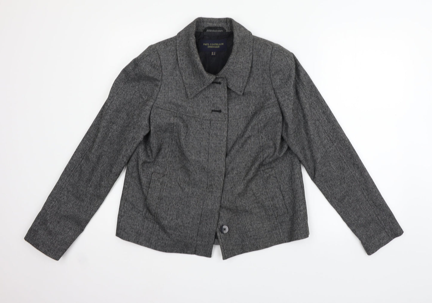 Paul Costelloe Womens Grey Jacket Blazer Size 8