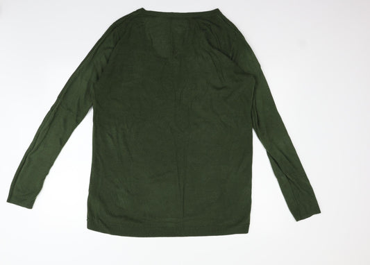 Papaya Womens Green Pullover Jumper Size L