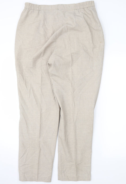 First Avenue Womens Beige Trousers Size 34 in L28 in