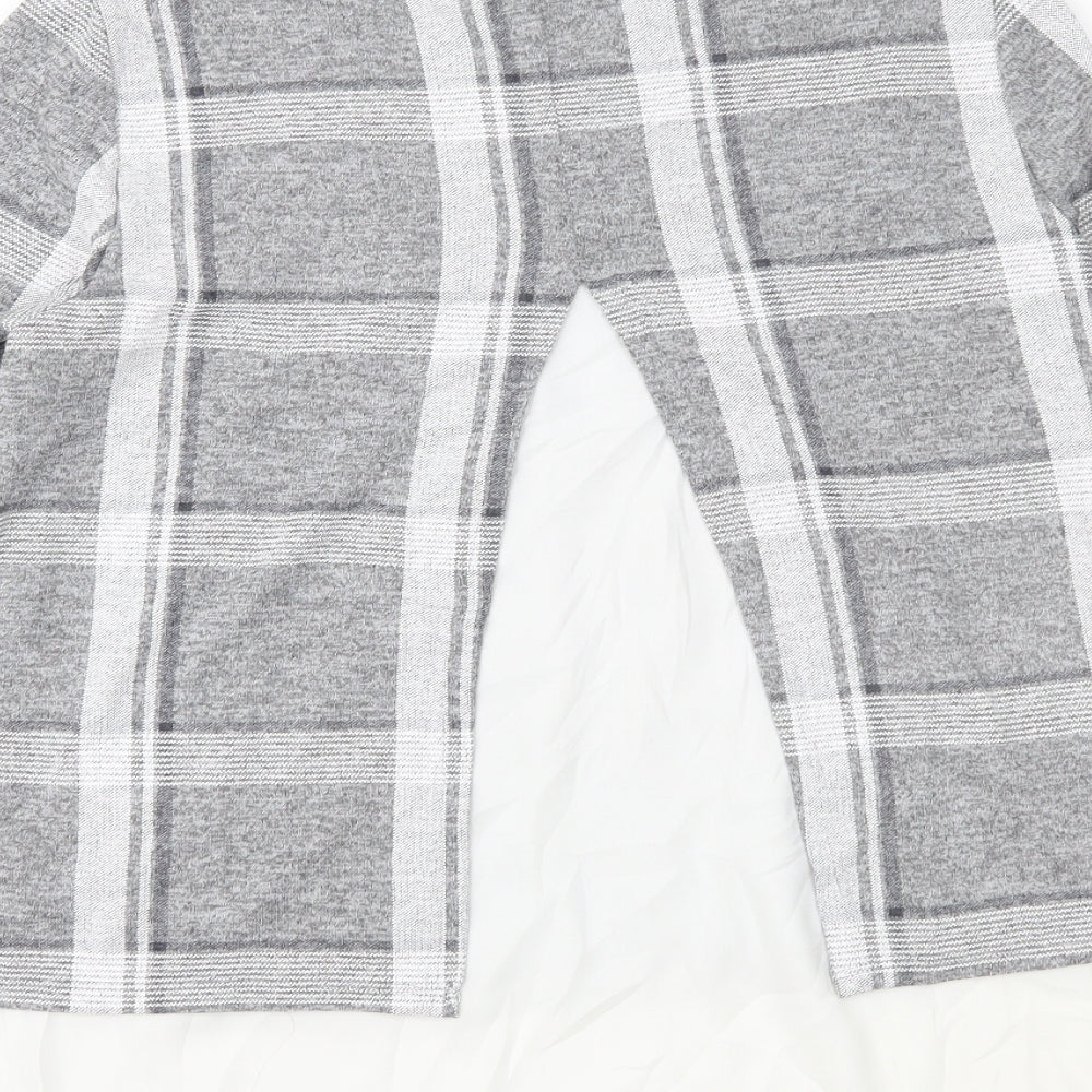 Wallis Womens Grey Check Pullover Jumper Size 10