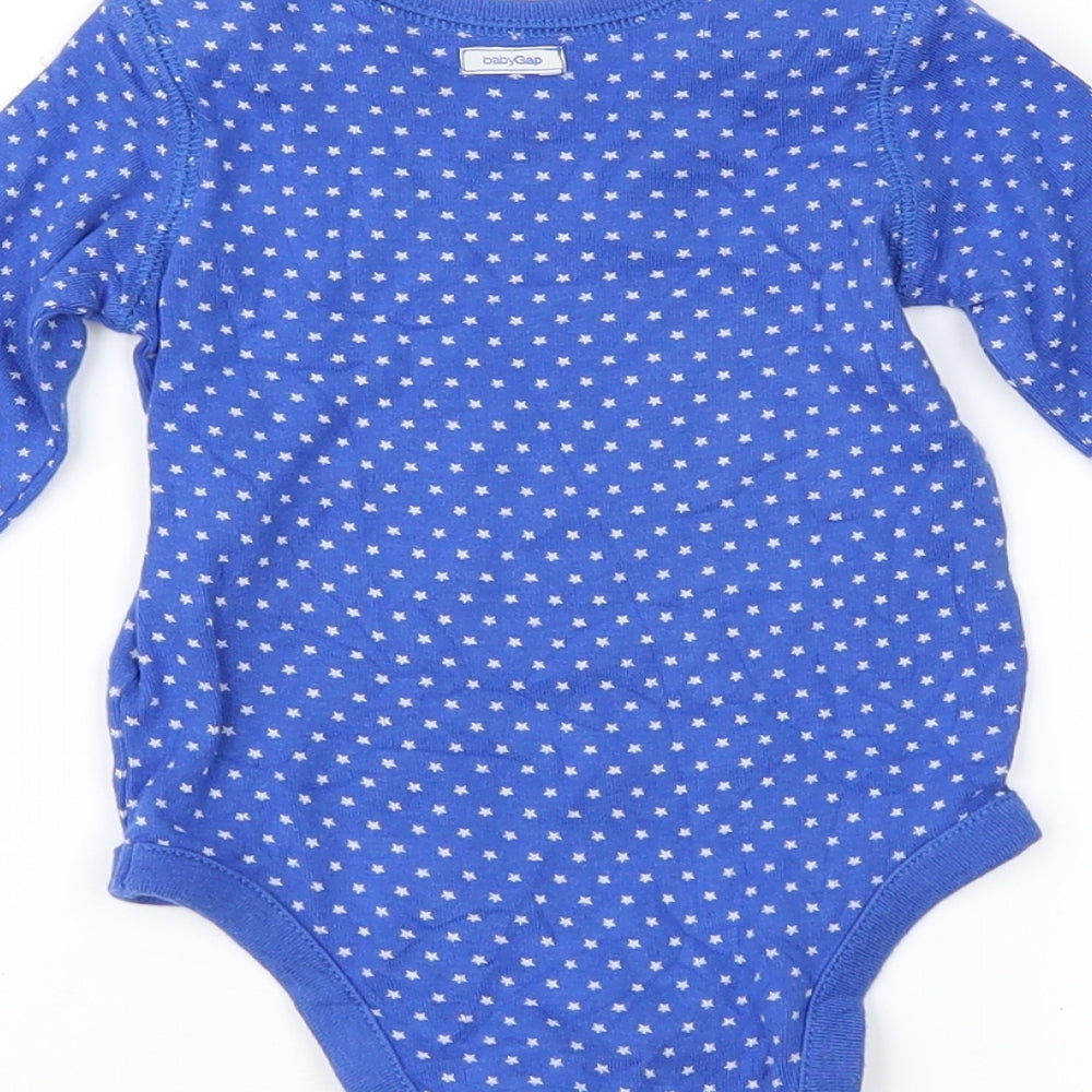 Gap Baby Blue Geometric Basic T-Shirt Size 3-6 Months
