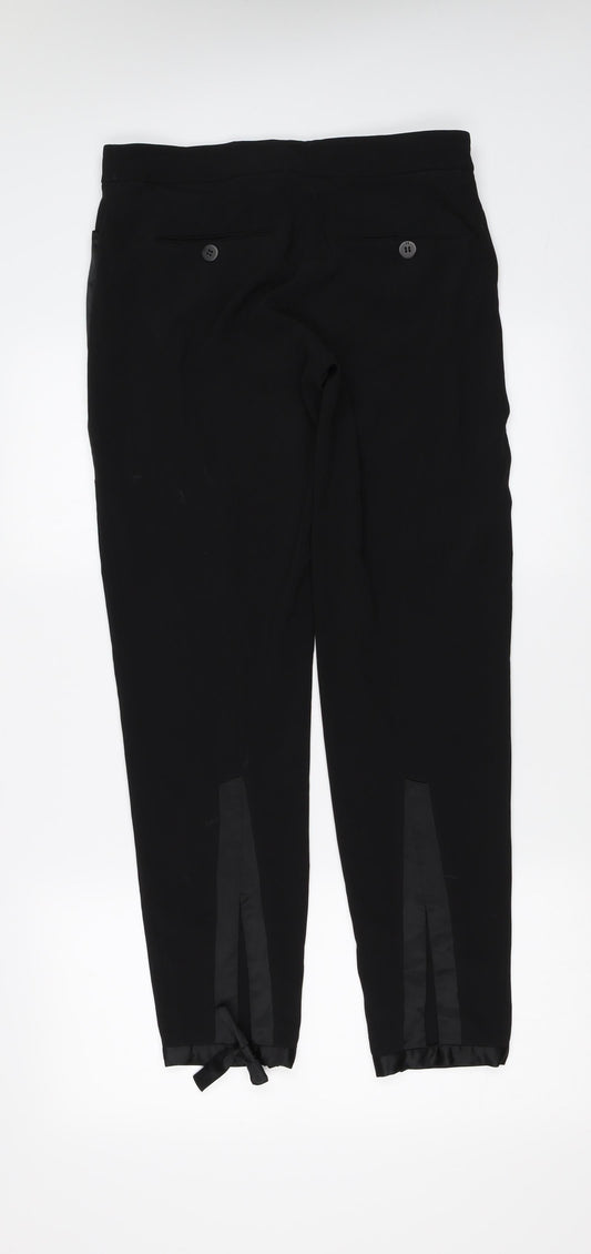 Halston Womens Black Trousers Size 6 L29 in - leg detail