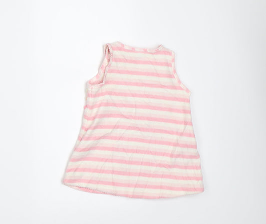 NEXT Girls Pink Striped A-Line Size 0-3 Months