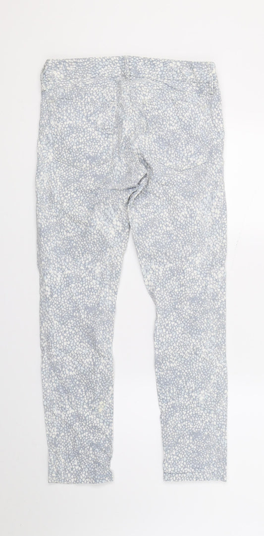 Gap Womens Grey Animal Print Skinny Jeans Size 26 L25 in