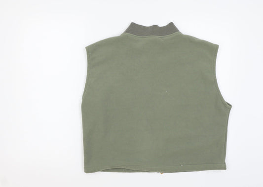 Preworn Womens Green Full Zip Jumper Size L