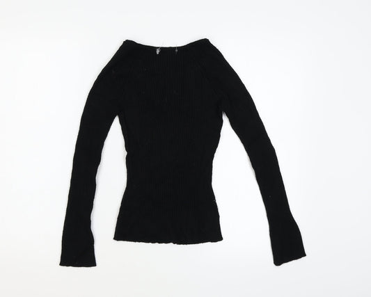 Preworn Womens Black Pullover Jumper Size S